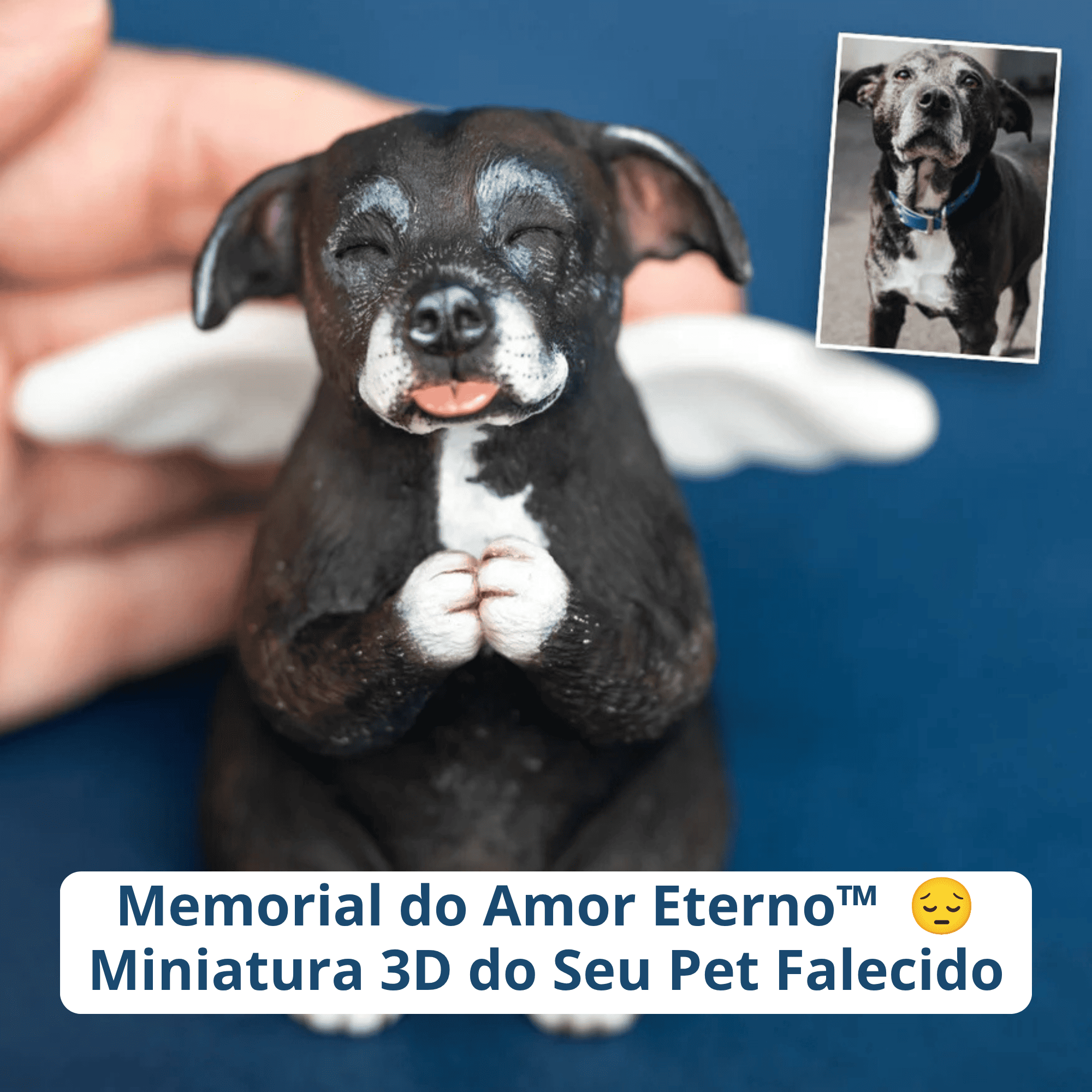 Memorial do Amor Eterno™ - Miniatura 3D do Seu Pet Falecido